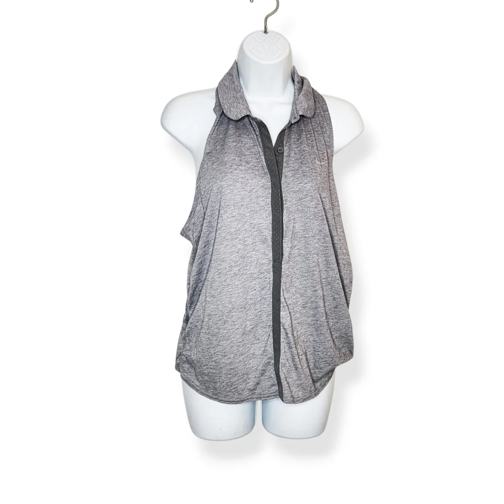 Nike Dri-Fit Women's Heathered Gray Sleeveless Racerback Tank Top Size Large - Picture 7 of 7